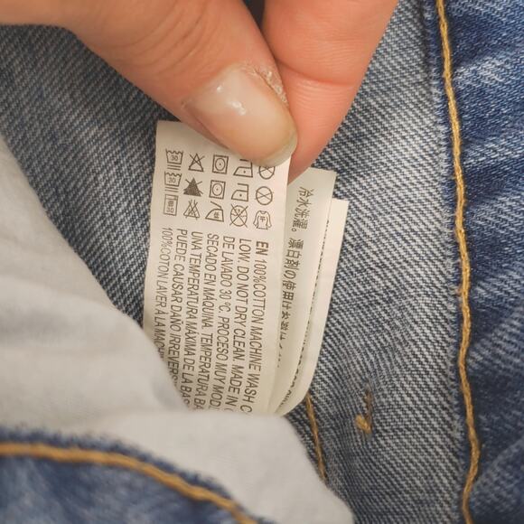 Forever 21 button fly Cut-off jeans shorts size 29 - Picture 5 of 5